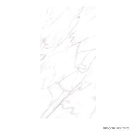 Porcelanato Polido Marmorizado 60x120cm Branco - Portinari Calacata Classico Hd Calacata Classico Wh Pol Retificado