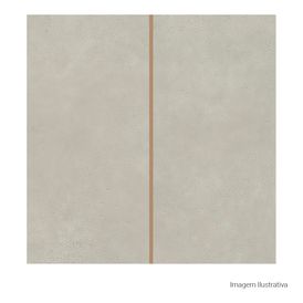 Porcelanato Decorado Natural 30x30cm Cinza - Portinari Mc Citta Line Gr Nat Esmaltado Retificado