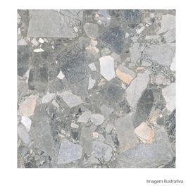 Porcelanato Pedra Hard 120x120cm Colorido - Ceusa Cava Di Gre Mix Dd Esmaltado Retificado