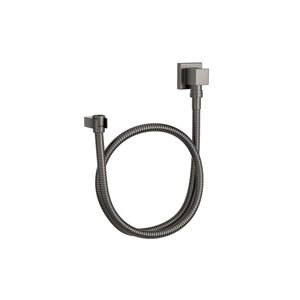 Kit Flexível Quadrado com Suporte para Ducha Manual Dark Antracite