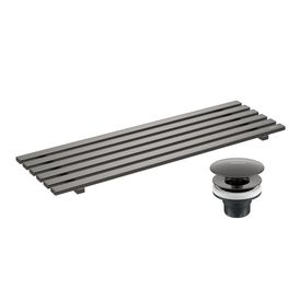 Kit com Grelha Válvula e Conector Dark Antracite