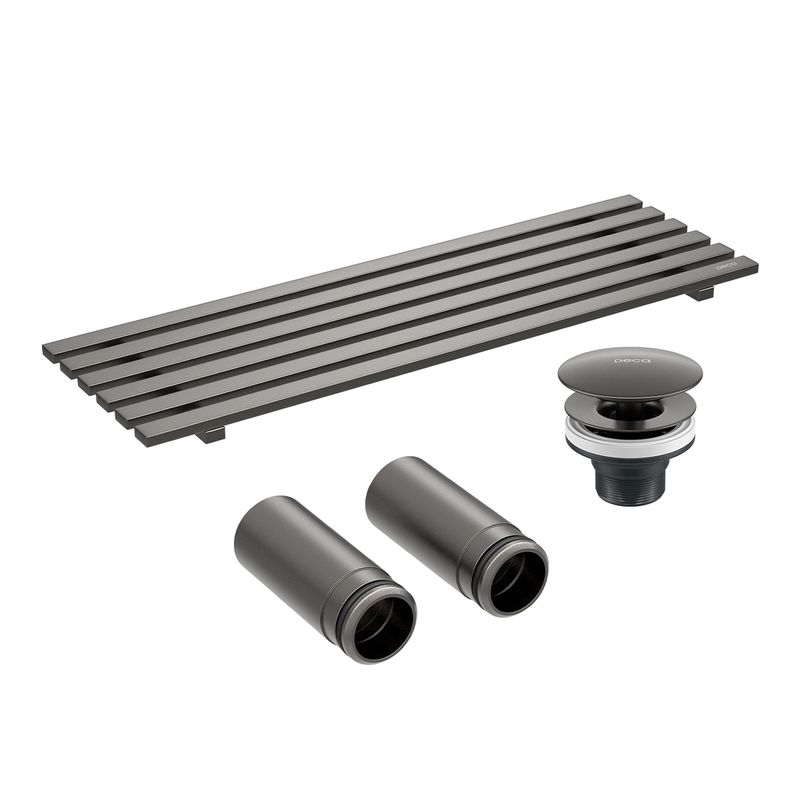 Kit-com-Grelha-Deca---Valvula-para-Cuba-L.132-Dark-Antracite---Deca---2113.GF.MT---Fundo-Branco-Produto-Principal-SKU-posicionada-na-diagonal-direita-ou-redondo-e-produto-fechado