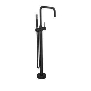 Misturador Monocomando de Piso para Banheira Quadrado Black Matte