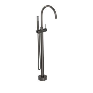 Misturador Monocomando de Piso para Banheira Redondo Dark Antracite