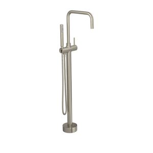 Misturador Monocomando de Piso para Banheira Quadrado Inox