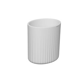 Porta Escova Oval Deca Senses - Branco