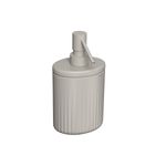 Porta-Sabao-Liquido-Deca-Oval-Senses-Amendoa-Fosco---Deca---1003.OVL.AMFC---Fundo-Branco-Produto-Principal-SKU-posicionada-na-diagonal-direita-ou-redondo-e-produto-fechado