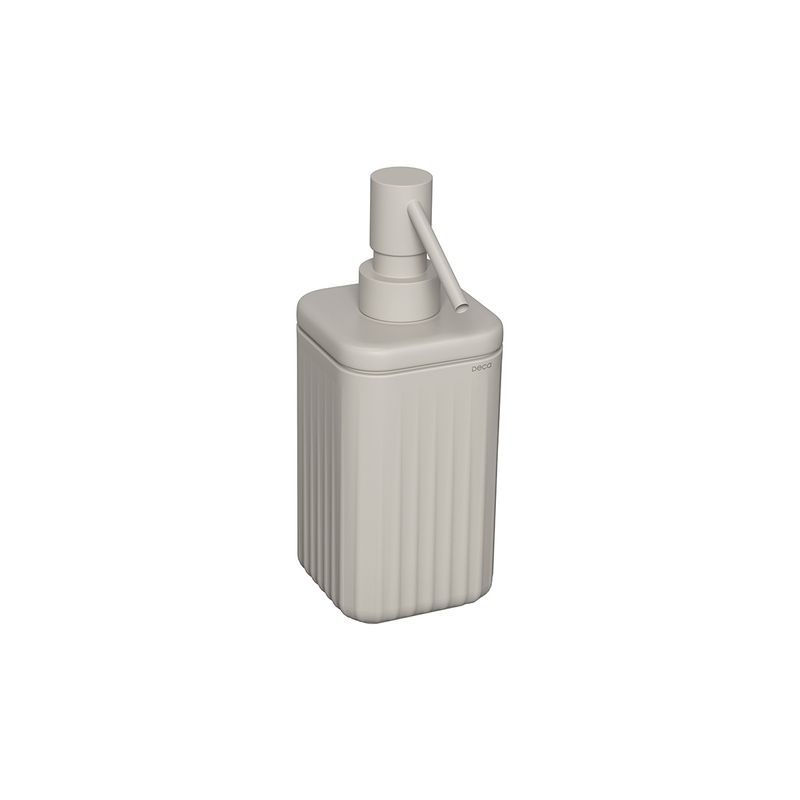 Porta-Sabao-Liquido-Deca-Quadrado-Senses-Amendoa-Fosco---Deca---1003.QUA.AMFC---Fundo-Branco-Produto-Principal-SKU-posicionada-na-diagonal-direita-ou-redondo-e-produto-fechado