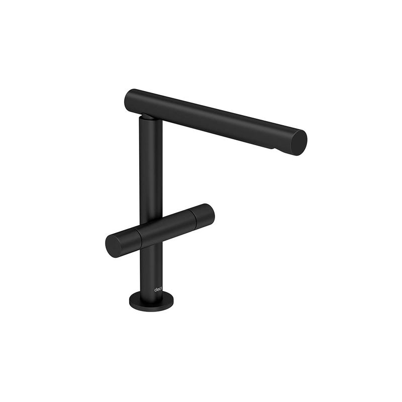 Misturador-Deca-de-Mesa-Bica-Alta-para-Lavatorio-Arthur-Casas-Black-Matte---Deca---1872.BL101.MT---Fundo-Branco-Produto-Principal-SKU-posicionada-na-diagonal-direita-ou-redondo-e-produto-fechado