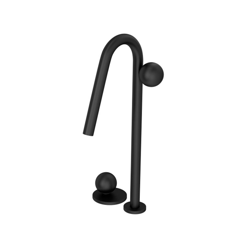 Misturador-Deca-de-Mesa-Bica-Alta-para-Lavatorio-Orbe-Black-Matte---Deca---1877.BL103.MT---Fundo-Branco-Produto-Principal-SKU-posicionada-na-diagonal-esquerda