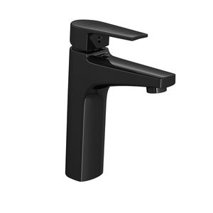 Misturador Monocomando de Mesa Bica Média para Lavatório Black Noir