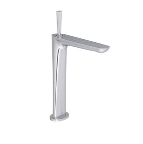 Misturador-Monocomando-Deca-de-Mesa-Bica-Alta-para-Lavatorio-Lk-Cromado---Deca---2885.C17---Fundo-Branco-Produto-Principal-SKU-posicionada-na-diagonal-direita-ou-redondo-e-produto-fechado