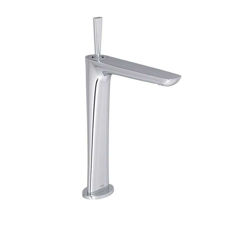Misturador-Monocomando-Deca-de-Mesa-Bica-Alta-para-Lavatorio-Lk-Cromado---Deca---2885.C17---Fundo-Branco-Produto-Principal-SKU-posicionada-na-diagonal-direita-ou-redondo-e-produto-fechado