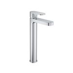 Misturador-Monocomando-Deca-de-Mesa-Bica-Alta-para-Lavatorio-Drop-Cromado---Deca---2885.C91---Fundo-Branco-Produto-Principal-SKU-posicionada-na-diagonal-direita-ou-redondo-e-produto-fechado