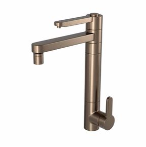 Misturador-Monocomando-Deca-de-Mesa-Bica-Alta-para-Cozinha-com-Filtro-Twin-Click-Corten---Deca---2240.CT.CLICK.MT---Fundo-Branco-Produto-Principal-SKU-posicionada-na-diagonal-esquerda