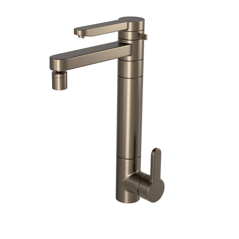 Misturador-Monocomando-Deca-de-Mesa-para-Cozinha-com-Filtro-Dn15-Twin-Corten---Deca---2240.CT.MT---Fundo-Branco-Produto-Principal-SKU-posicionada-na-diagonal-esquerda