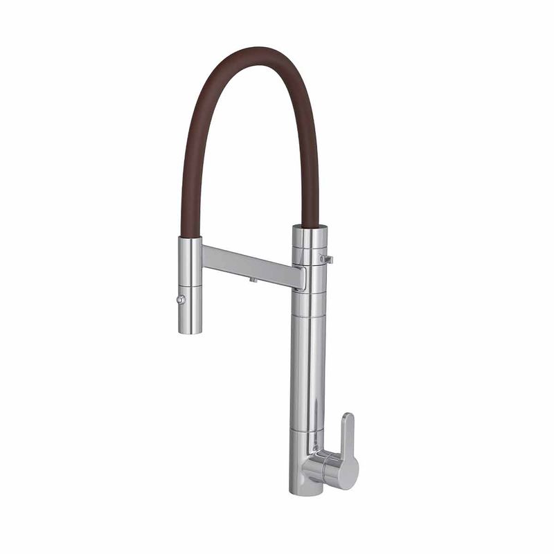 Misturador-Monocomando-Deca-de-Mesa-Bica-Alta-para-Cozinha-com-Filtro-Twin-Colore-Cromado---Deca---2241.C.MR---Fundo-Branco-Produto-Principal-SKU-posicionada-na-diagonal-esquerda