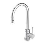 Misturador-Monocomando-Deca-de-Mesa-Bica-Movel-para-Cozinha-Redonda-Spin-Cromado---Deca---2271.C72---Fundo-Branco-Produto-Principal-SKU-posicionada-na-diagonal-esquerda