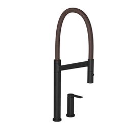 Misturador Monocomando de Mesa para Cozinha Deca Colore Black Matte e Marrom