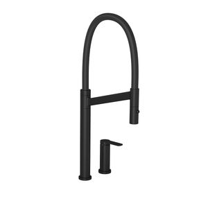 Misturador Monocomando de Mesa para Cozinha Deca Colore Black Matte e Preto