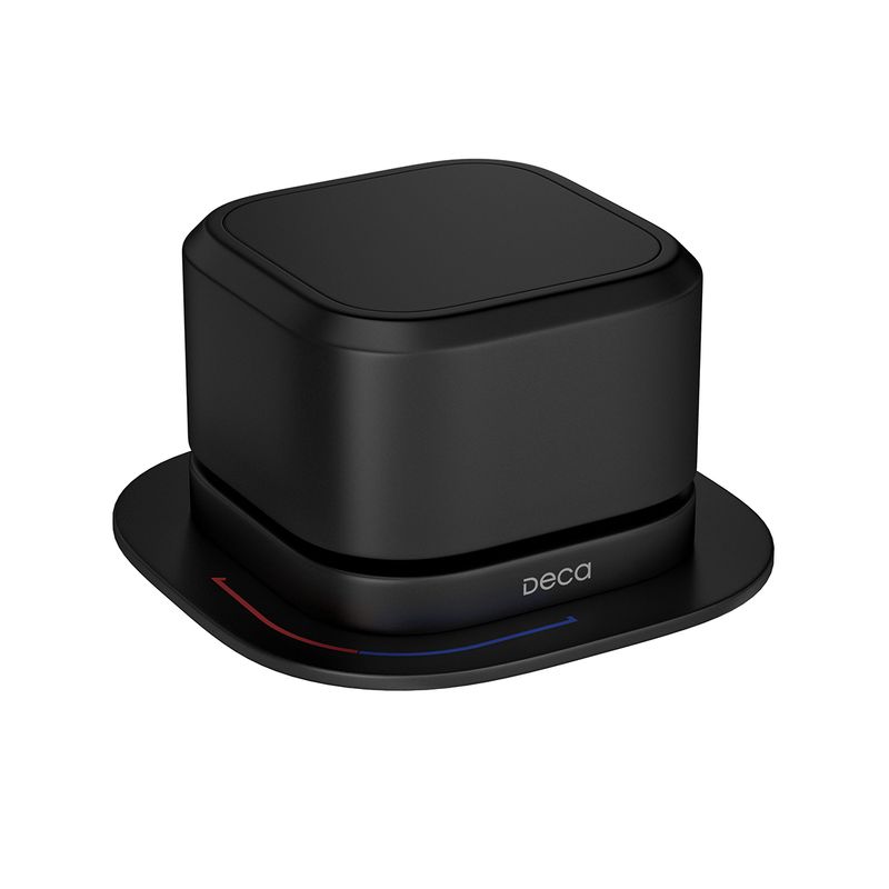 Acionamento-para-Monocomando-Deca-de-Mesa-para-Cozinha-Quadrado-You-Black-Matte---Deca---4990.BL105.MT---Fundo-Branco-Produto-Principal-SKU-posicionada-na-diagonal-direita-ou-redondo-e-produto-fechado