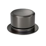 Acionamento-para-Monocomando-Deca-de-Mesa-para-Cozinha-Redondo-You-Dark-Antracite---Deca---4990.GF104.MT---Fundo-Branco-Produto-Principal-SKU-posicionada-na-diagonal-direita-ou-redondo-e-produto-fechado
