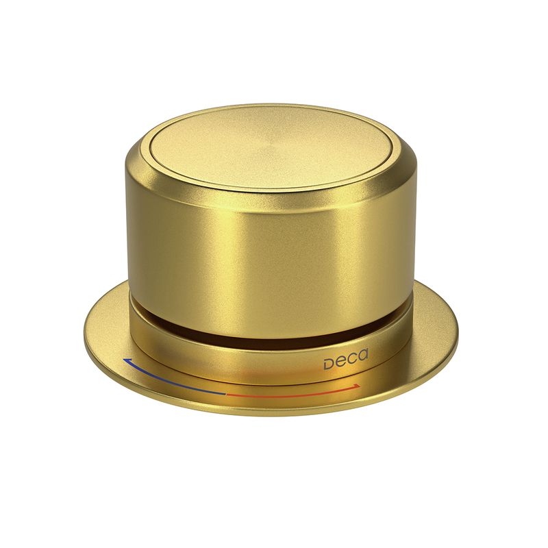 Acionamento-para-Monocomando-Deca-de-Mesa-para-Cozinha-Redondo-You-Dynamic-Gold---Deca---4990.LS104.MT---Fundo-Branco-Produto-Principal-SKU-posicionada-na-diagonal-direita-ou-redondo-e-produto-fechado
