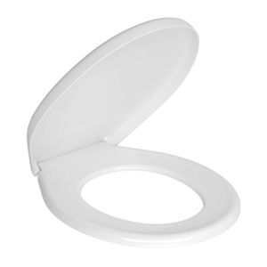 Assento Sanitário Plástico com Microban para Bacias Izy e Ravena Deca Branco