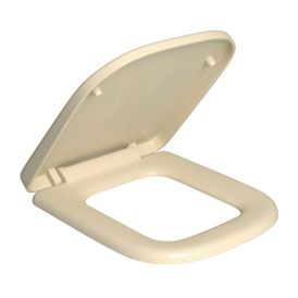 Assento Plástico com Slow Close para Bacias Quadra / Polo / Unic Creme