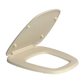 Assento Plástico com Microban para Bacias Monte Carlo Creme.