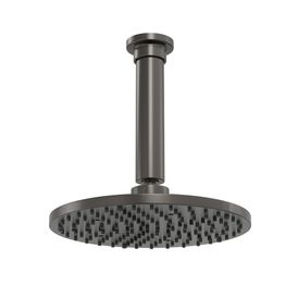 Chuveiro com Tubo de Teto Aquamax Dark Antracite
