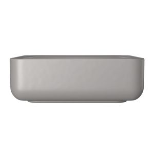 Cuba Quadrada de Apoio 40cm com Deck Soft Antracite