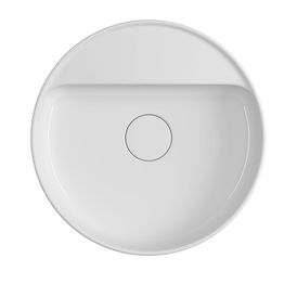 Cuba de Apoio Deca com Mesa Redonda 40cm Slim Branco