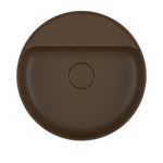 Cuba-de-Apoio-Deca-com-Mesa-Redonda-40cm-Slim-Marrom-Fosco---Deca---L.12040.M.22---Fundo-Branco-Produto-Principal-SKU-vista-de-cima