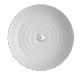 Cuba Redonda de Apoio Gota 50 Cm Branco Fosco Cuba Gota