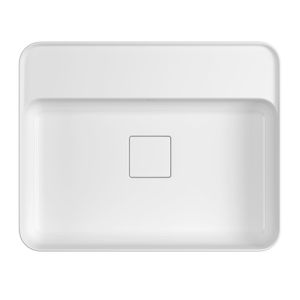 Cuba de Apoio com Mesa Retangular 50cm Deca Slim Branco
