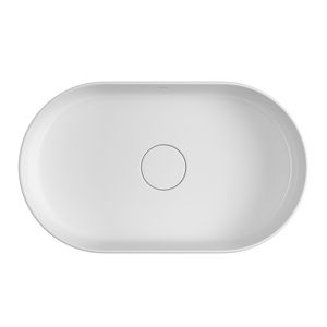 Cuba de Apoio Oval 50cm Deca Slim Branco