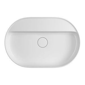 Cuba de Apoio Deca com Mesa Oval 60cm Slim Branco