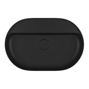 Cuba Oval de Apoio 60cm com Deck Ébano Fosco