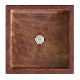 Cuba de Apoio Deca Quadrada 41cm Ferrugem