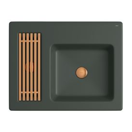 Cuba de Sobrepor Retangular L.131 Kale Green