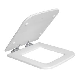Assento Deca em Poliéster Slow Close para Bacias Living Branco