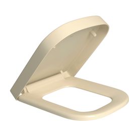 Assento Termofixo com Slow Close e Easy Clean para Bacias Piano / Quadra Creme