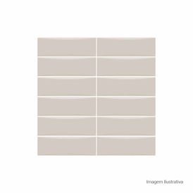 Porcelanato Monocromatico Lux 8x25cm Bege - Portinari Bella Vita Cr Bold