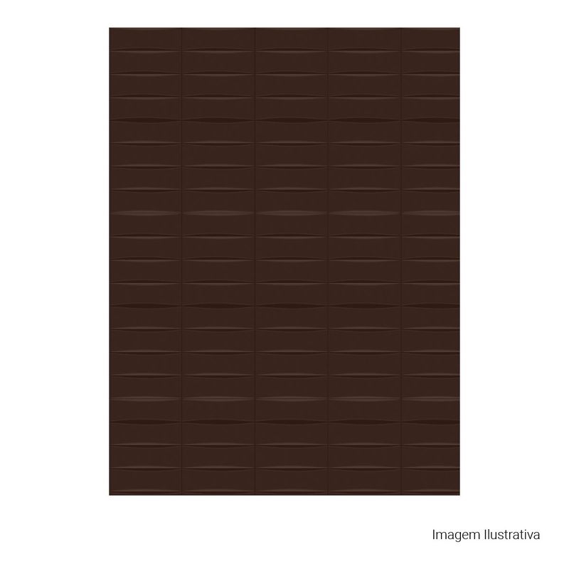 Azulejo-Bella-Vita-LuxBrown-8x25cm-Bold---Portinari---6059343A---Fundo-Branco-Produto-com-item-complementar-Quadrado-ou-Horizontal