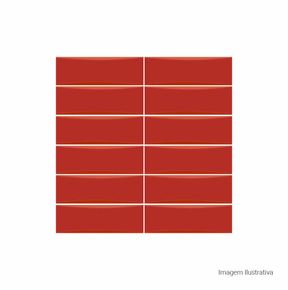 Azulejo-Bella-Vita-LuxRed-8x25cm-Bold---Portinari---6059344A---Fundo-Branco-Produto-com-item-complementar-Quadrado-ou-Horizontal