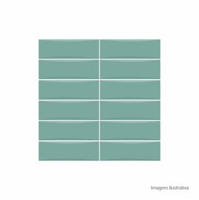 Azulejo-Bella-Vita-LuxSoft-Green-8x25cm-Bold---Portinari---6059347A---Fundo-Branco-Produto-com-item-complementar-Quadrado-ou-Horizontal