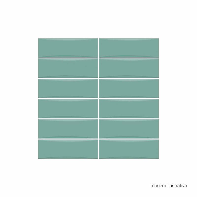 Azulejo-Bella-Vita-LuxSoft-Green-8x25cm-Bold---Portinari---6059347A---Fundo-Branco-Produto-com-item-complementar-Quadrado-ou-Horizontal
