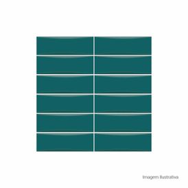 Porcelanato Monocromatico Lux 8x25cm Verde - Portinari Bella Vita Dgn Bold