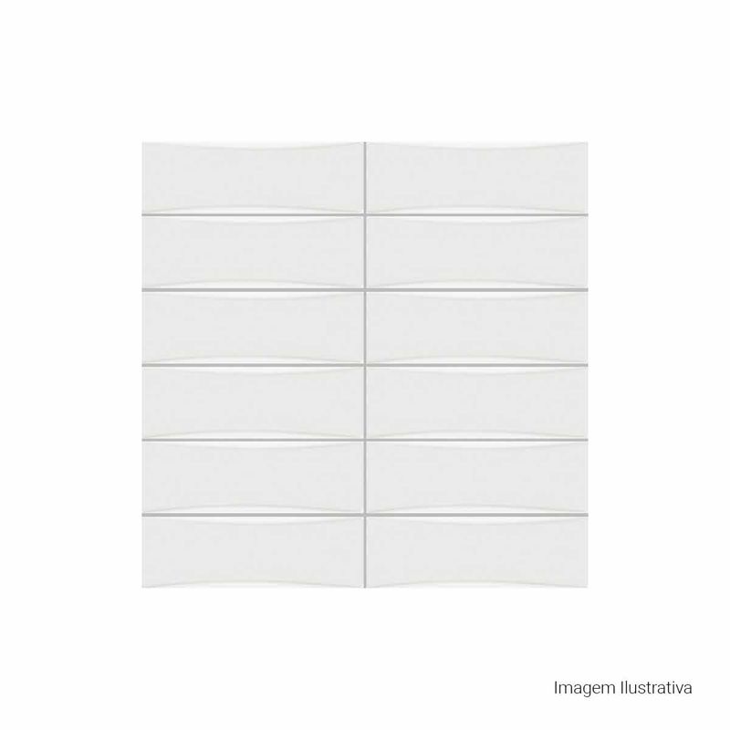 Azulejo-Bella-Vita-Matte-White-8x25cm-Bold---Portinari---6059349A---Fundo-Branco-Produto-com-item-complementar-Quadrado-ou-Horizontal